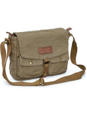 New Canvas Messenger Bag - Vintage Crossbody Shoulder Bag Military Satchel